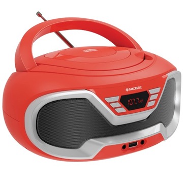 Radio boombox Oakcastle CD 200 Bluetooth Czerwone