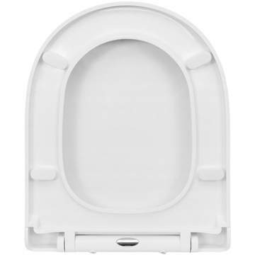 МЕДЛЕННО ЗАКРЫВАЮЩЕЕСЯ ЖЕСТКОЕ СИДЕНЬЕ ДЛЯ УНИТАЗА, СЪЕМНОЕ