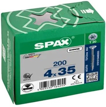 Wkręty do drewna 4 x 35mm uniwersalne SPAX 200szt