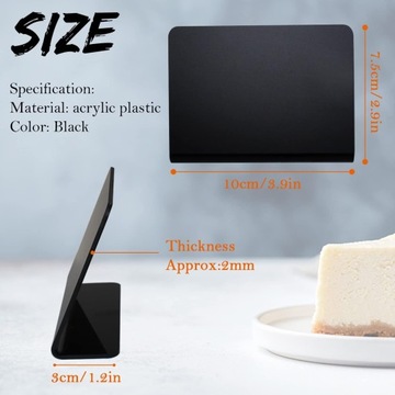 12 шт. черные ценники МЕЛ Меловая доска 10 x 7,5 см для этикеток