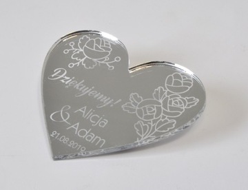 Свадебные магниты «Спасибо» из оргстекла, гравировка, 20 шт.