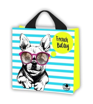 EKO TORBA NA ZAKUPY FRANCUSKI BULDOG 26/26/12