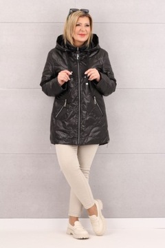 КУРТКА ЖЕНСКАЯ ЛЕГКАЯ ПЕРЕХОДНАЯ С КАПЮШОНОМ, БОЛЬШИЕ РАЗМЕРЫ