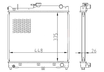 CHLADIČ VODY SUZUKI JIMNY III 1.3 17700-80A00