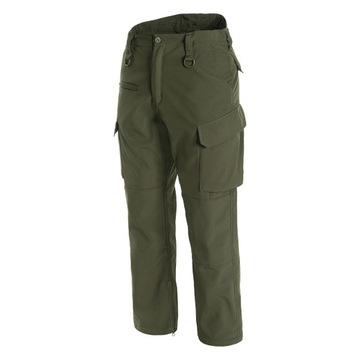 Spodnie ocieplane wodoodporne bojówki Mil-Tec Softshell Explorer OLIVE S