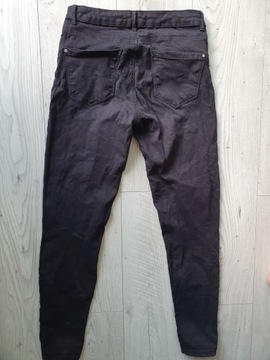 SPODNIE JEANSOWE Z1975 Czarne ZARA r. 36 S