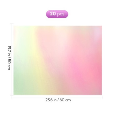 20 шт. РАДУЖНАЯ ФОЛЬГА ДЛЯ ЦВЕТОВ
