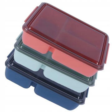 3 szt. Trzy siatki Bento Box Food Box Lunch Case