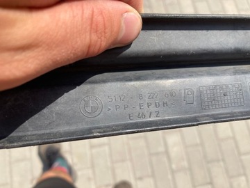 BMW 3 E46 COUPE CABRIO VRSTVA DOPLNĚNÍ MŘÍŽKA LIŠTA NÁRAZNÍKU ZADNÍ 8222610