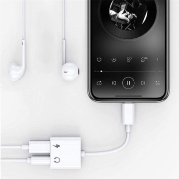 АДАПТЕР LIGHTNING AUDIO MINI JACK 3,5 ММ ДЛЯ IPAD IPHONE X 13