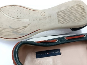 TOMMY HILFIGER SKÓRZANE Mokasyny Buty __ Wk 24,5 cm r. 37