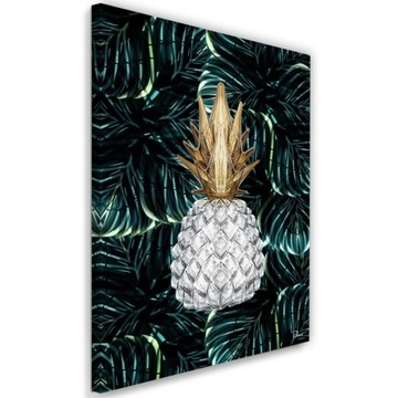 Obraz drukowany 70x100 ananas liście roślinność
