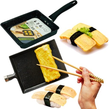 Patelnia Do Omletu Tamagoyaki Tamago Nieprzywierajaca NA INDUKCJĘ 15x18cm