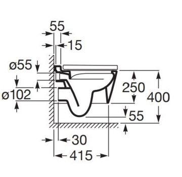 ROCA INSPIRA ROUND COMPACTO miska z deską ONYKS A346528640,A80152C64B