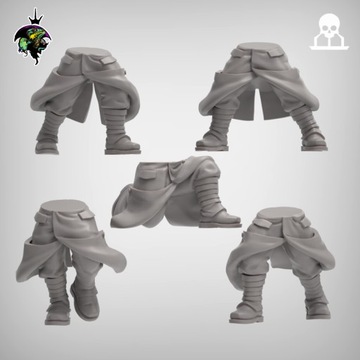 French Coat Legs - 5 szt. - RO - Druk 3D