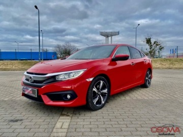 Honda Civic X Sedan 4d Facelifting 1.5 VTEC TURBO 182KM 2019 Honda Civic 1.5ivtec 183KM Polski salon 1 wl serwis bogata wersja zamiana., zdjęcie 3