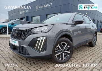 Peugeot 2008 II SUV 1.2 PureTech 100KM 2023 Peugeot 2008 241 Active 102 KM I wl. GWARANCJA FV23 1.2 Benzyna
