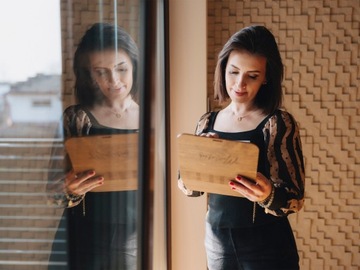 Drewniane pudełko na odbitki GRAWER PERSONALIZACJA