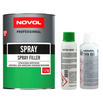 NOVOL SPRAY szpachlówka natryskowa 1,2 kg