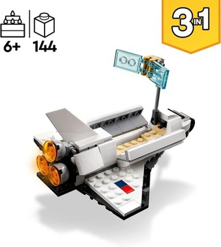 LEGO CREATOR 31134 КОСМИЧЕСКИЙ КОРАБЛЬ КОСМИЧЕСКАЯ РАКЕТА 3 В 1 ЗАТВОР 3 В 1