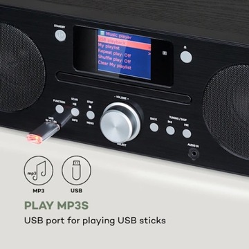 ИНТЕРНЕТ-РАДИО DAB+ FM TOWER Spotify BT ЧЕРНЫЙ