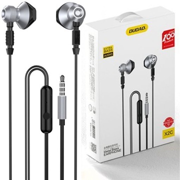 DUDAO METALOWE SŁUCHAWKI DOUSZNE 3,5MM MINI JACK