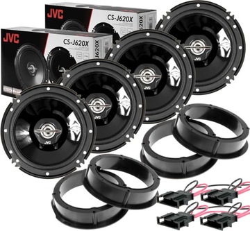 GŁOŚNIKI SAMOCHODOWE JVC SEAT LEON 1 przód + tył