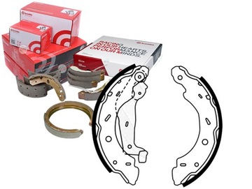 BREMBO ZESTAW SZCZĘK HAMULCOWYCH 4514238 9123 SHU7