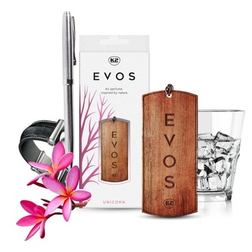 K2 EVOS UNICORN SET Автомобильный парфюм 50мл + деревянная подвеска