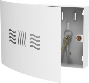 Szafka na Klucze Biała do Przedpokoju Home