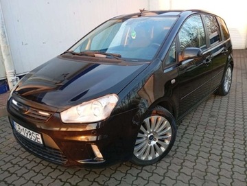 Ford C-MAX I 1.8 Duratec 125KM 2008 Ford C-MAX 1.8 PROSTA benzyna KLIMATRONIK kolor NAVI piekny czarny 1.8, zdjęcie 1