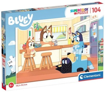 Puzzle 104 elementy BLUEY