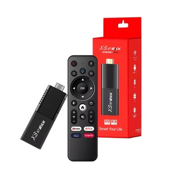 МУЛЬТИМЕДИЙНЫЙ ПЛЕЕР SMART STICK ANDROID TV 4K МЕНЮ PL WIFI