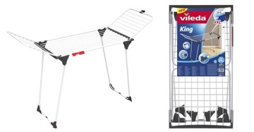 СУШИЛКА ДЛЯ ОДЕЖДЫ VILEDA KING Выдвижная, колеса длиной 20 м