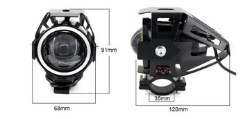 ФАРЫ СВЕТОДИОДНЫЕ ЛАМПЫ CREE U7 RING МОТОЦИКЛ 2 шт.