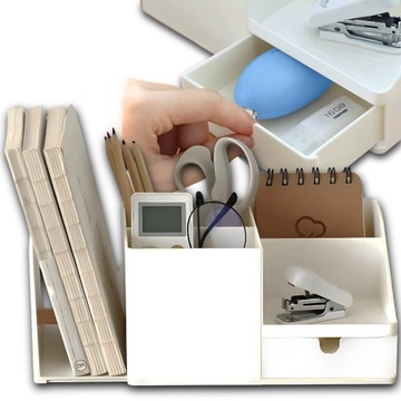 Настольный органайзер с большим ящиком А4, настольный органайзер для детских кабинетов