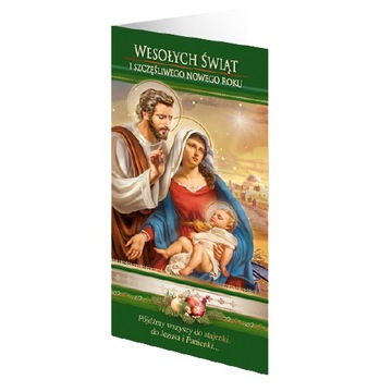 KARNET KARTKA LAURKA BOŻE NARODZENIE KOPERTA 1 szt