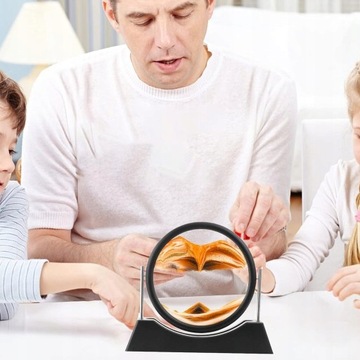 ВРАЩАЮЩИЕСЯ ДИНАМИЧЕСКИЕ ПЕСОЧНЫЕ ЧАСЫ 3D ПЕСКА 7 ДЮЙМОВ