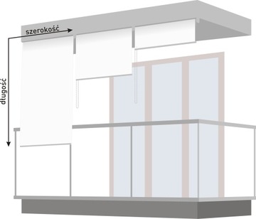 БЕЛЫЙ внешний балконный рольставень, терраса, балкон
