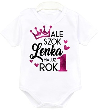 Body kr rękaw URODZINY Ale szok mam już rok r. 80