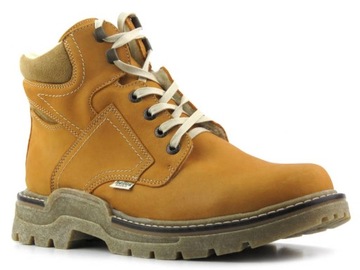 Buty męskie zimowe Helios ciepłe trapery camel 44