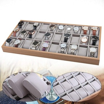 ПОДНОС ДЛЯ ДИСПЛЕЯ ДЛЯ ЧАСОВ, 30 ШТ. ДЛЯ ЭЛЕГАНТНОГО ЯЩИКА ДЛЯ ЧАСОВ G19