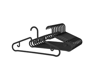 IKEA SPRUTTIG WIESZAK CZARNY 10 SZT. NA UBRANIA