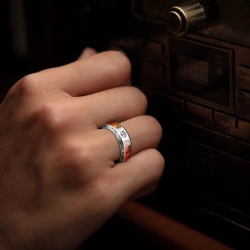 СЕРЕБРЯНОЕ ОБРУЧАЛЬНОЕ КОЛЬЦО С ПЕЧАТКОЙ КОЛЬЦО ДЕРЕВО ЖИЗНИ ДЕРЕВЯННЫЕ РУНЫ R17