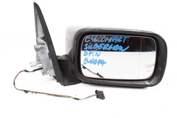 BMW E46 COMPACT ZRCÁTKO PRAVÉ 3 PIN EU SILBERGRAU A08