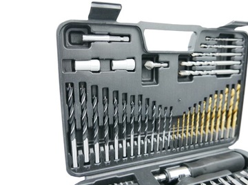 НАБОР СВЕРЛ ПО ДЕРЕВО И МЕТАЛЛУ, 109 ЭЛЕМЕНТОВ.