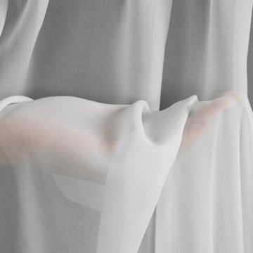 Классическая штора из воздушной шифоновой ленты Луиза 140х270. Свободу Трочеку!