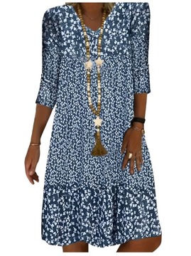 SUKIENKA ELEGANCKA LETNIA DAMSKA MIDI WIECZOROWA, 4XL