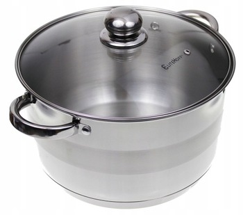 GARNEK STALOWY 28CM ELITEHOFF 10 l INDUKCJA