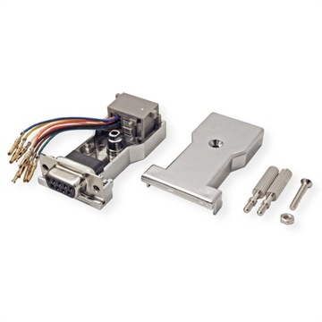 Переходник RS232 на RJ45 8P/8C, 8-проводной, серебристый